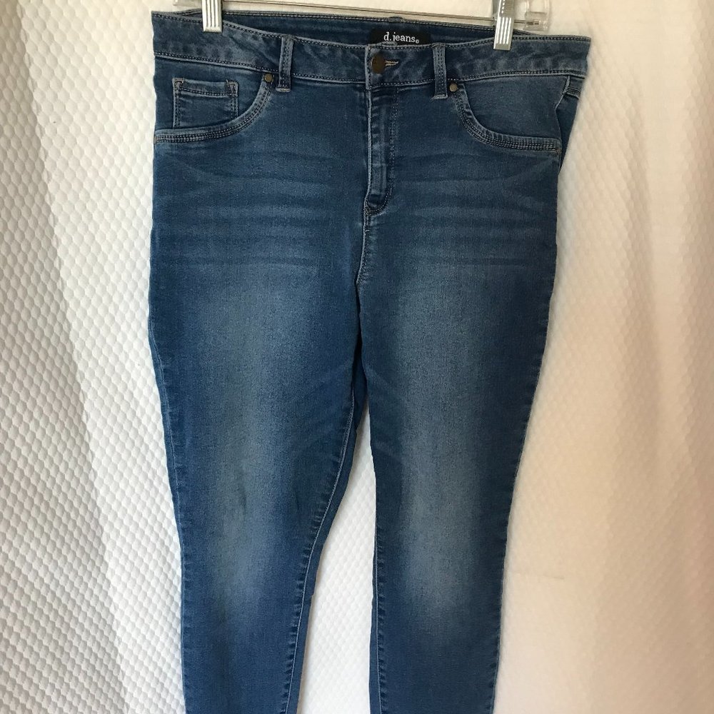 DJ JEANS WOMEN SZ 14 ANKLE JEGGING STRETCH MID RISE
